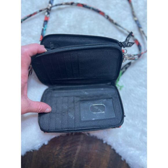 Vera Bradley Sierra Floral Crossbody Wristlet With Strap - Picture 7 of 7